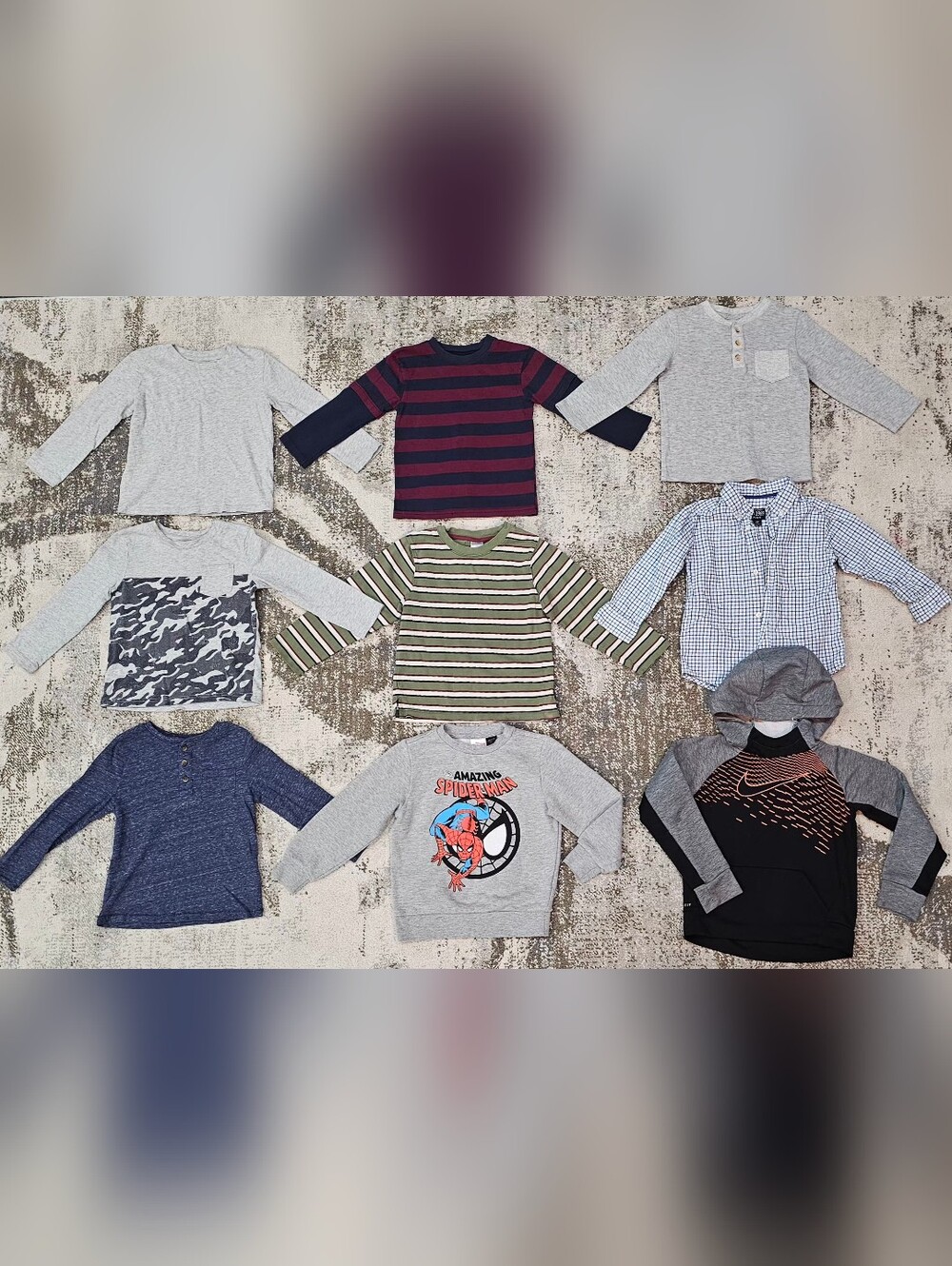 9 Piece Shirt & Sweatshirt Bundle